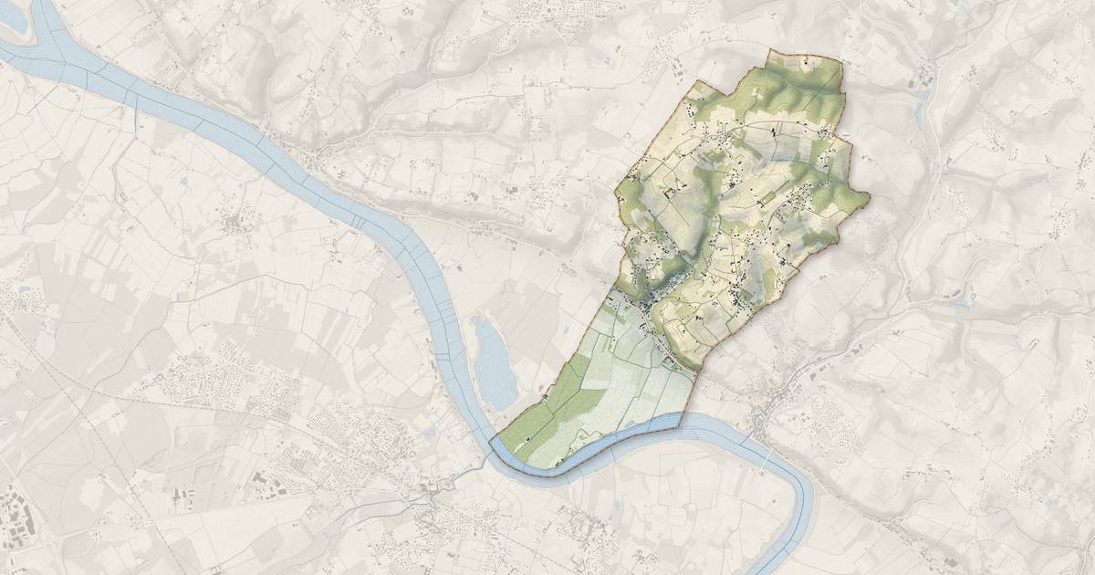Portrait cartographique de Tabanac : relief, eau, forêts, bâti et voies, calculés à partir des données de l'IGN