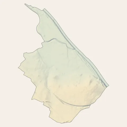 Toulenne : relief