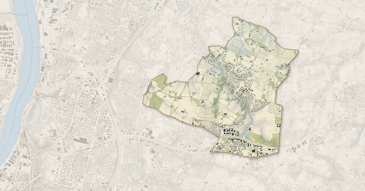 Portrait cartographique de Yvrac : relief, eau, forêts, bâti et voies, calculés à partir des données de l'IGN