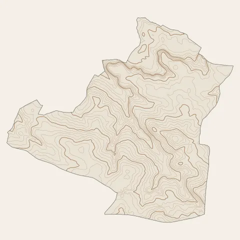 Yvrac : courbes de niveau