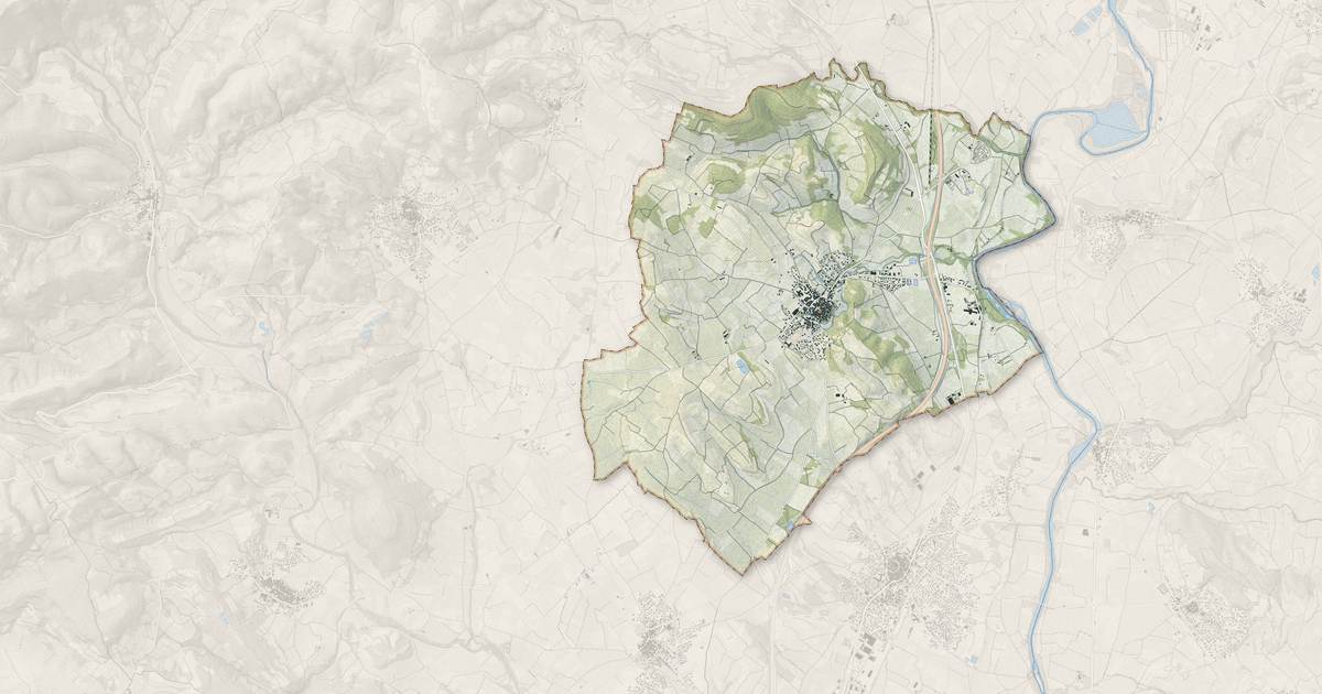 Portrait cartographique de Aspiran : relief, eau, forêts, bâti et voies, calculés à partir des données de l'IGN