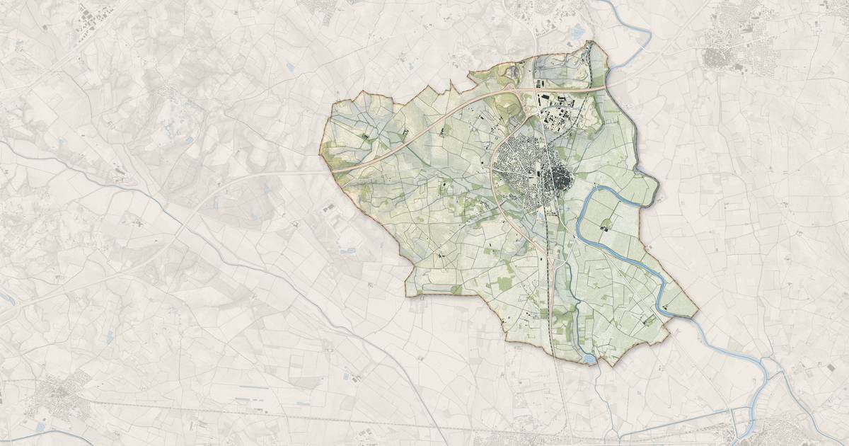 Portrait cartographique de Bessan : relief, eau, forêts, bâti et voies, calculés à partir des données de l'IGN