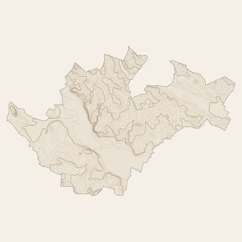 Béziers : courbes de niveau