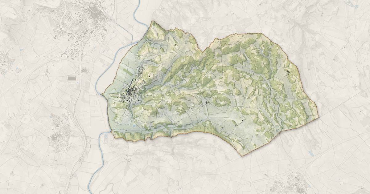 Portrait cartographique de Castelnau-de-Guers : relief, eau, forêts, bâti et voies, calculés à partir des données de l'IGN