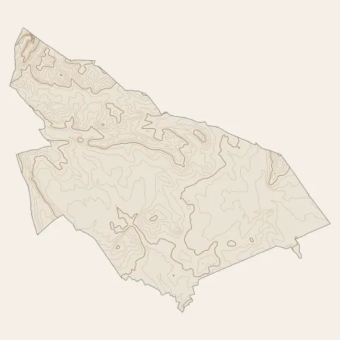 Castries : courbes de niveau