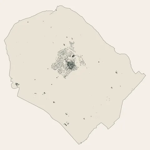 Caux : bâti