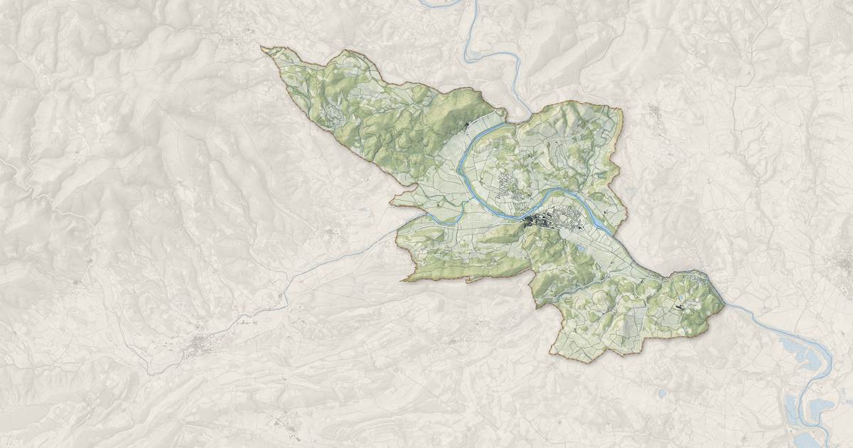 Portrait cartographique de Cessenon-sur-Orb : relief, eau, forêts, bâti et voies, calculés à partir des données de l'IGN
