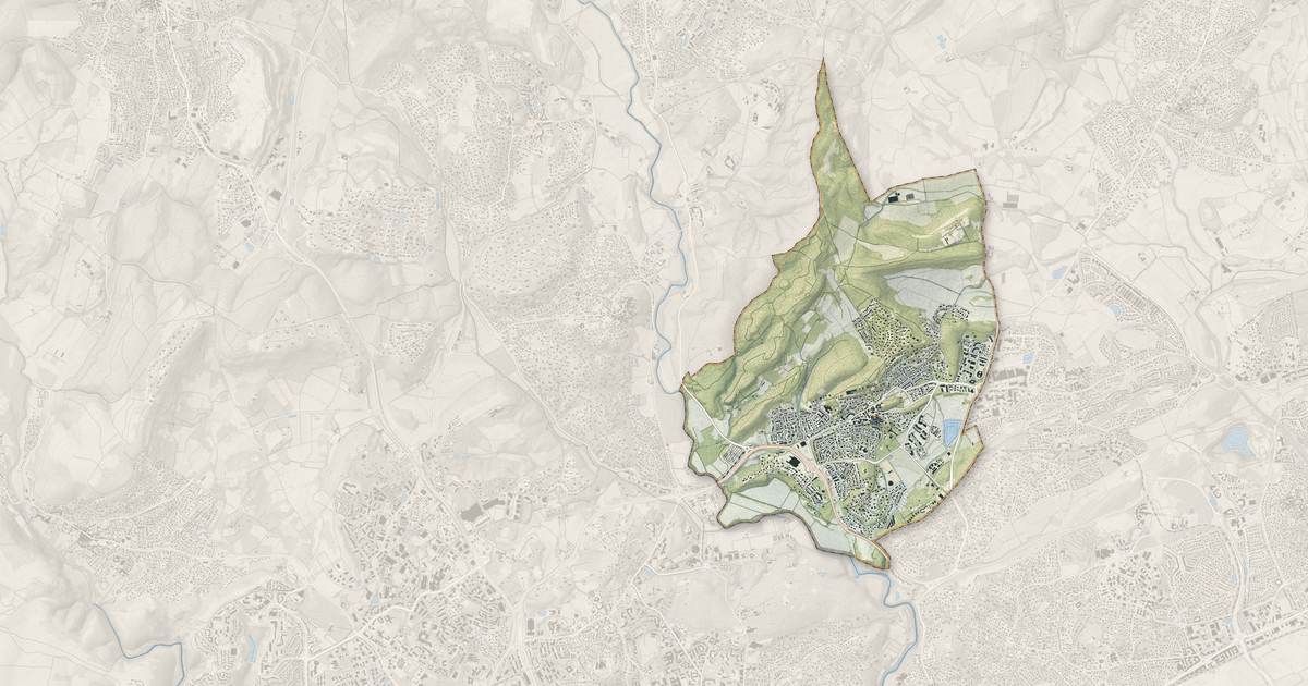 Portrait cartographique de Clapiers : relief, eau, forêts, bâti et voies, calculés à partir des données de l'IGN