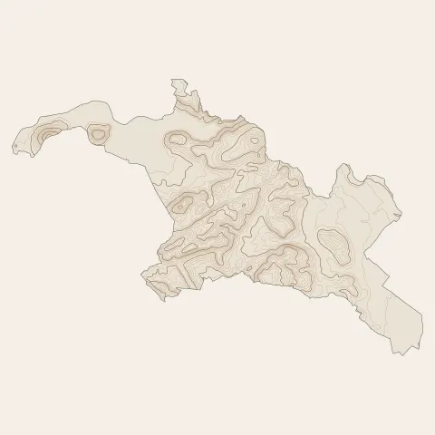 Clermont-l'Hérault : courbes de niveau