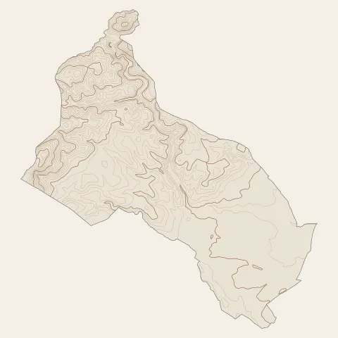 Cournonterral : courbes de niveau