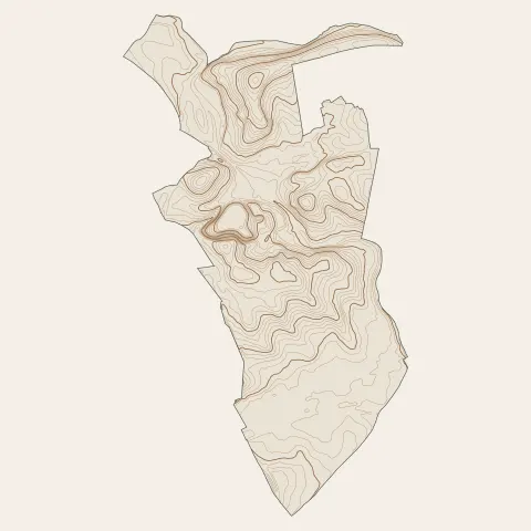 Le Crès : courbes de niveau