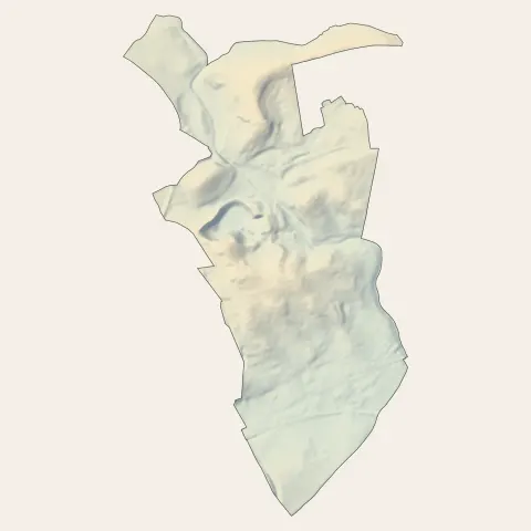 Le Crès : relief