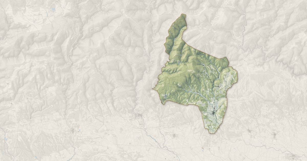 Portrait cartographique de Félines-Minervois : relief, eau, forêts, bâti et voies, calculés à partir des données de l'IGN