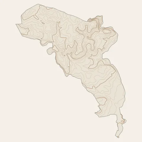 Juvignac : courbes de niveau