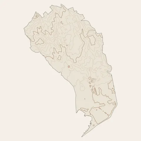 Lansargues : courbes de niveau