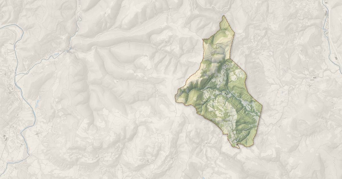 Portrait cartographique de Lavalette : relief, eau, forêts, bâti et voies, calculés à partir des données de l'IGN