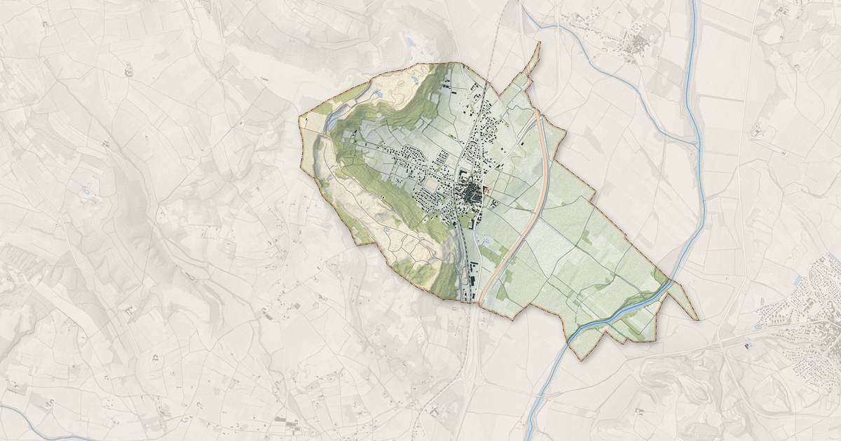 Portrait cartographique de Lézignan-la-Cèbe : relief, eau, forêts, bâti et voies, calculés à partir des données de l'IGN