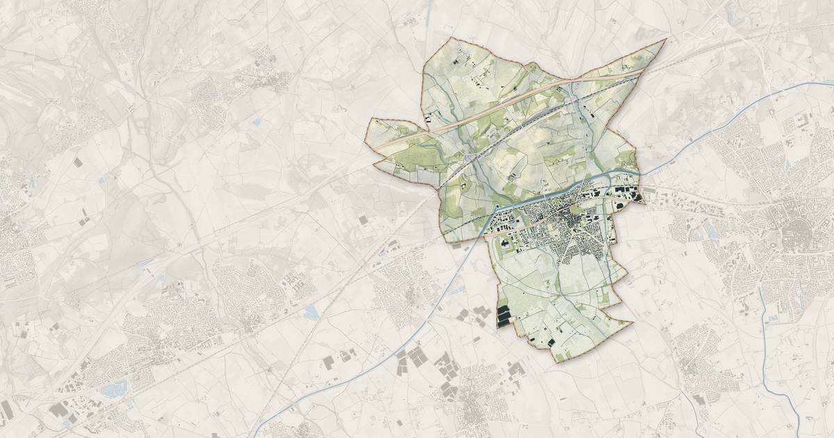 Portrait cartographique de Lunel-Viel : relief, eau, forêts, bâti et voies, calculés à partir des données de l'IGN