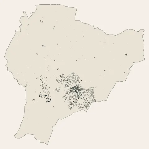 Magalas : bâti