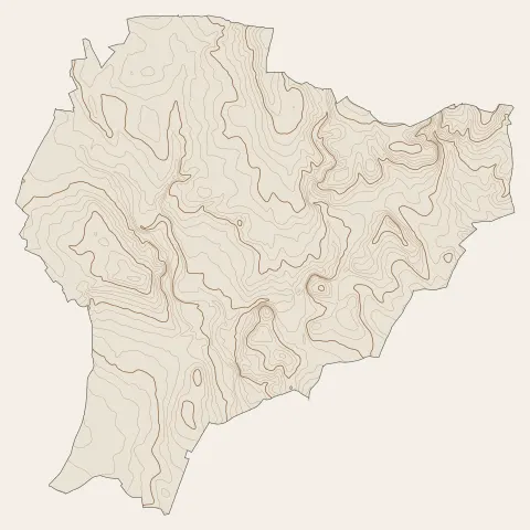 Magalas : courbes de niveau