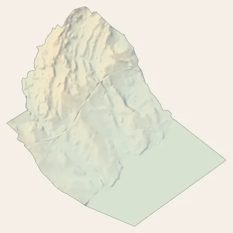 Mèze : relief