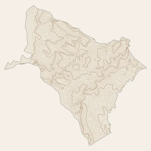 Montagnac : courbes de niveau