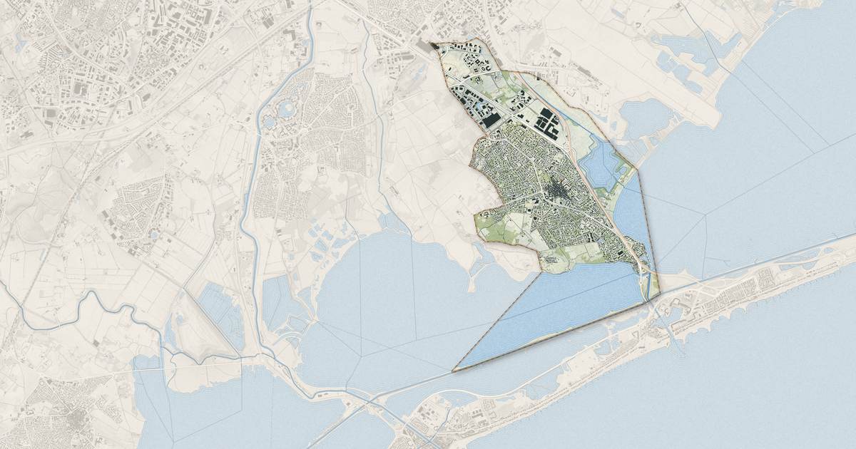Portrait cartographique de Pérols : relief, eau, forêts, bâti et voies, calculés à partir des données de l'IGN