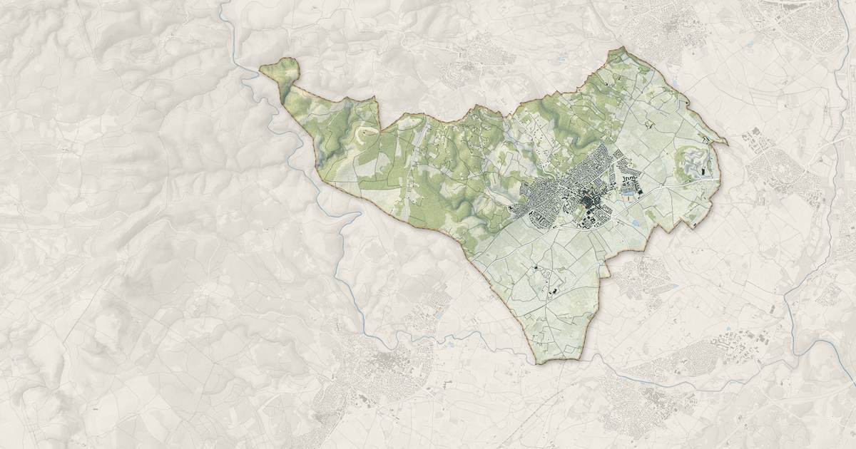 Portrait cartographique de Pignan : relief, eau, forêts, bâti et voies, calculés à partir des données de l'IGN