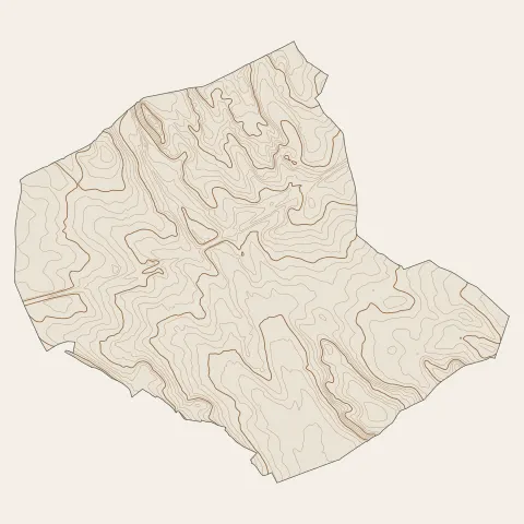 Pinet : courbes de niveau
