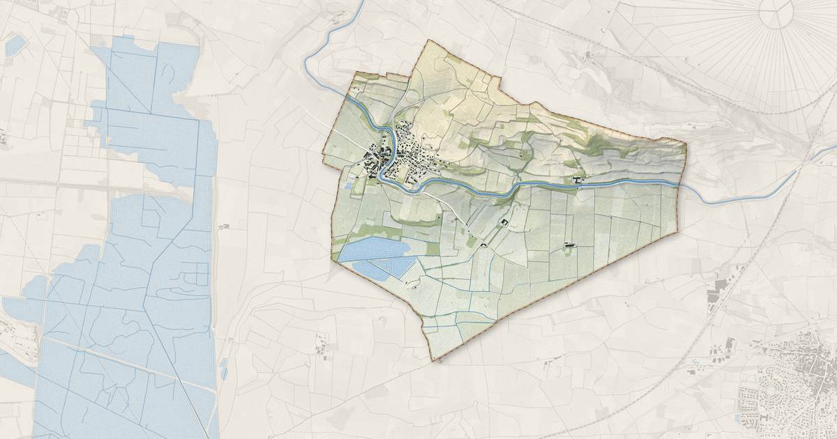 Portrait cartographique de Poilhes : relief, eau, forêts, bâti et voies, calculés à partir des données de l'IGN