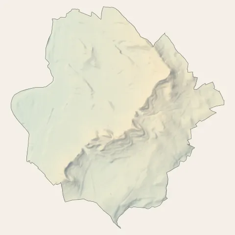 Le Pouget : relief