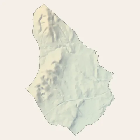 Poussan : relief