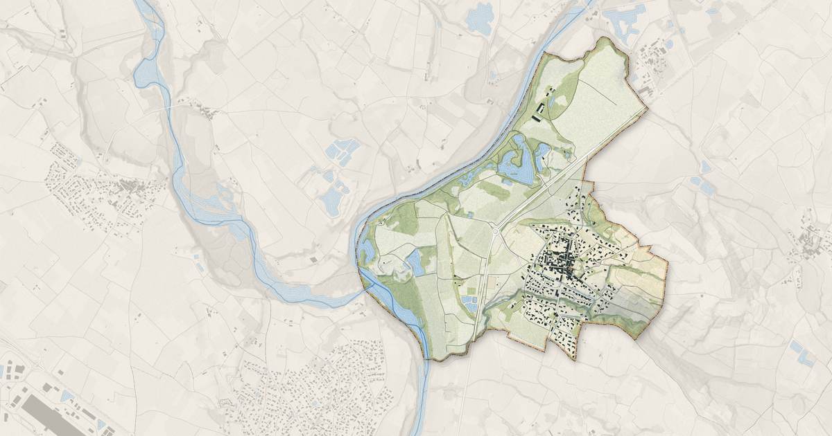 Portrait cartographique de Pouzols : relief, eau, forêts, bâti et voies, calculés à partir des données de l'IGN