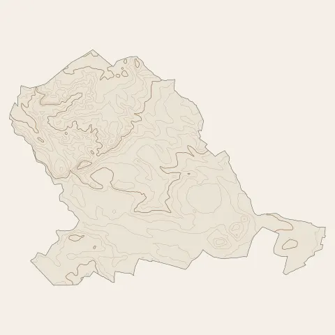 Puisserguier : courbes de niveau