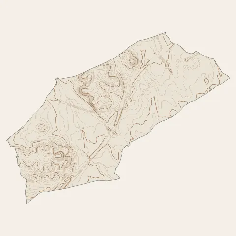 Saint-Aunès : courbes de niveau