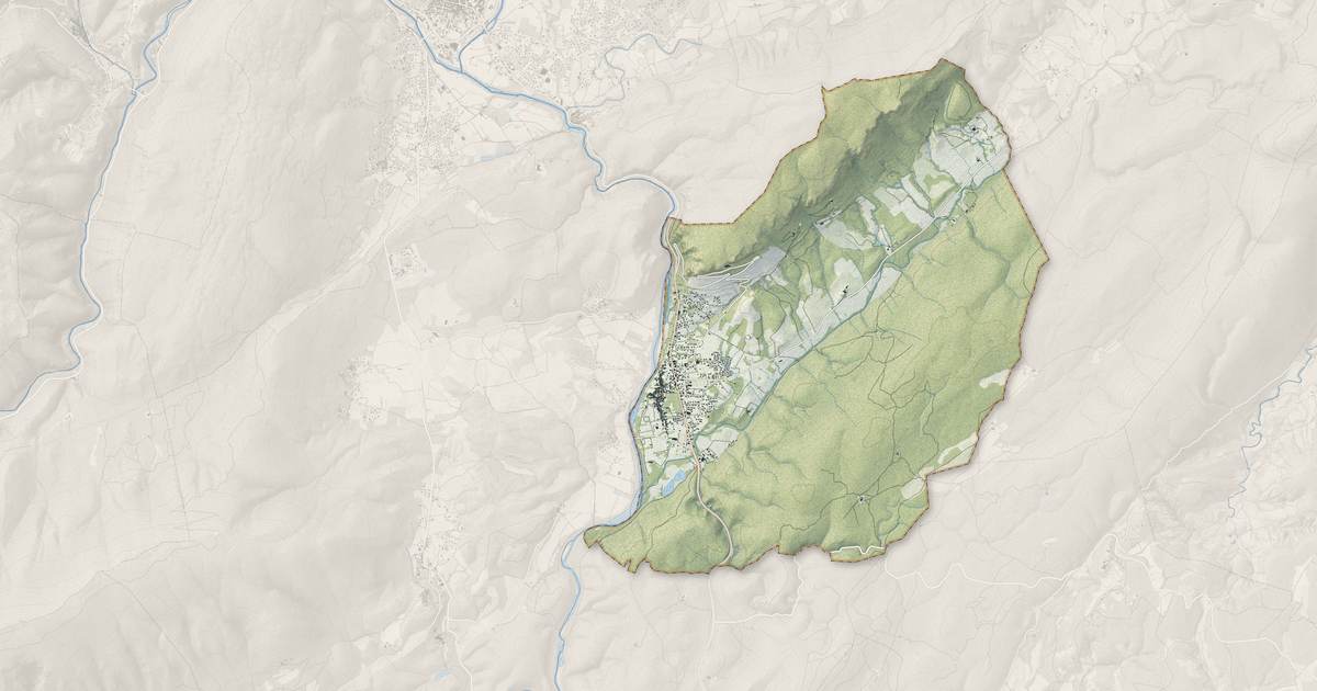 Portrait cartographique de Saint-Bauzille-de-Putois : relief, eau, forêts, bâti et voies, calculés à partir des données de l'IGN