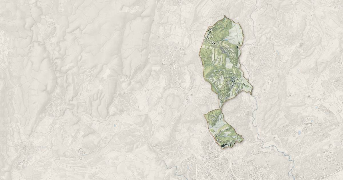 Portrait cartographique de Saint-Clément-de-Rivière : relief, eau, forêts, bâti et voies, calculés à partir des données de l'IGN