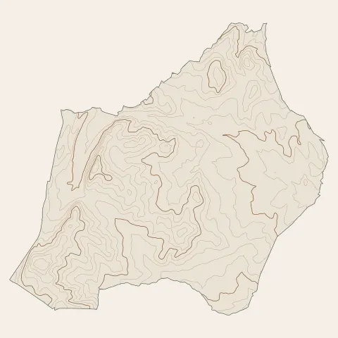 Saint-Drézéry : courbes de niveau