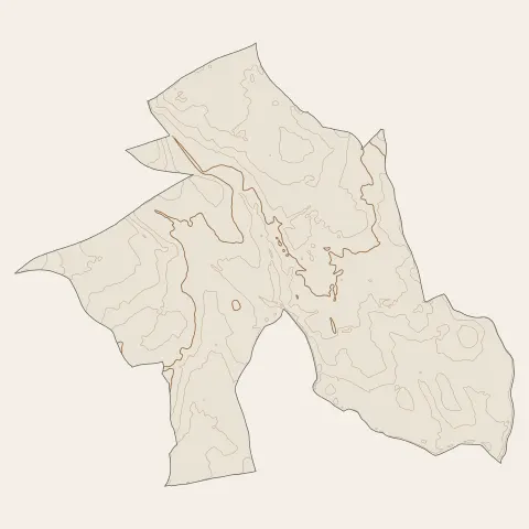Saint-Just : courbes de niveau