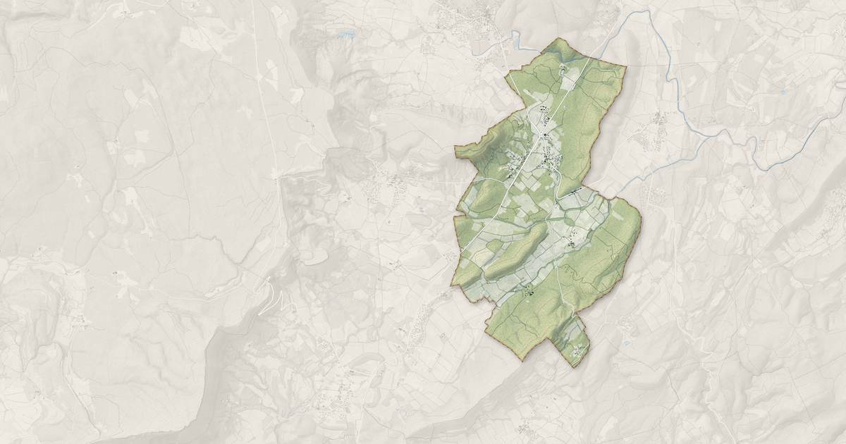 Portrait cartographique de Sauteyrargues : relief, eau, forêts, bâti et voies, calculés à partir des données de l'IGN