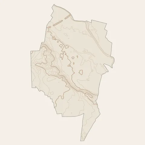 Sauvian : courbes de niveau