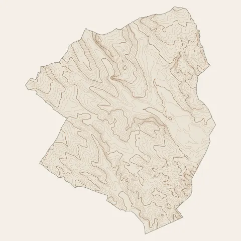 Servian : courbes de niveau