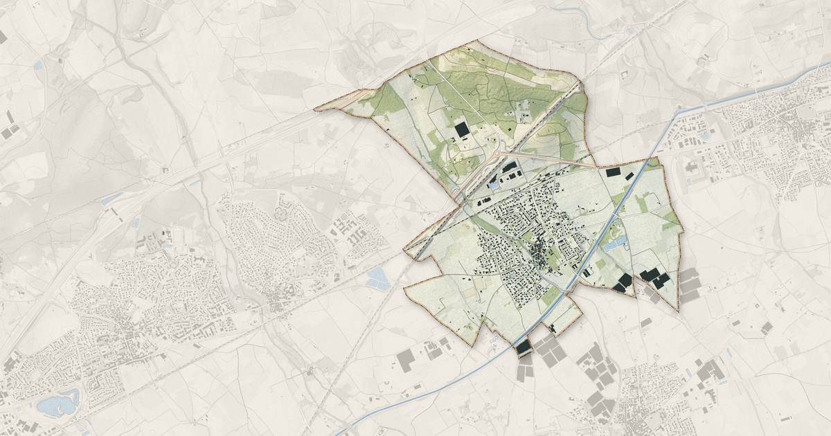 Portrait cartographique de Valergues : relief, eau, forêts, bâti et voies, calculés à partir des données de l'IGN