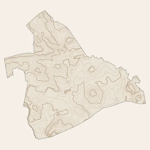 Vendargues : courbes de niveau