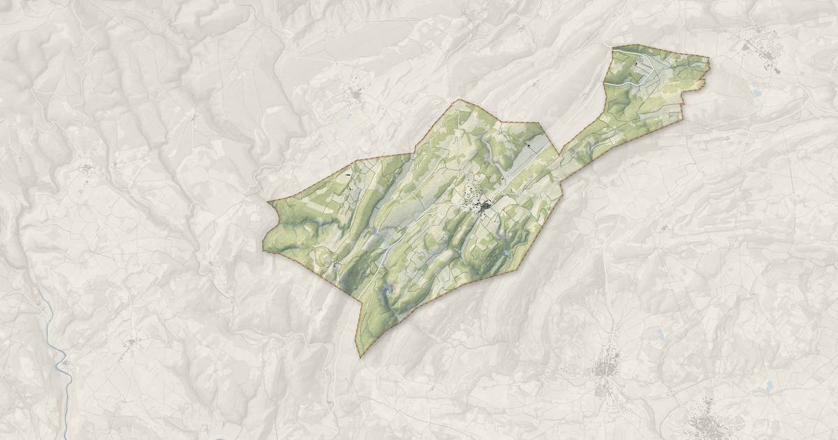Portrait cartographique de Villespassans : relief, eau, forêts, bâti et voies, calculés à partir des données de l'IGN