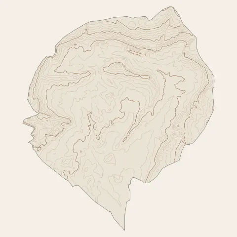 Villeveyrac : courbes de niveau