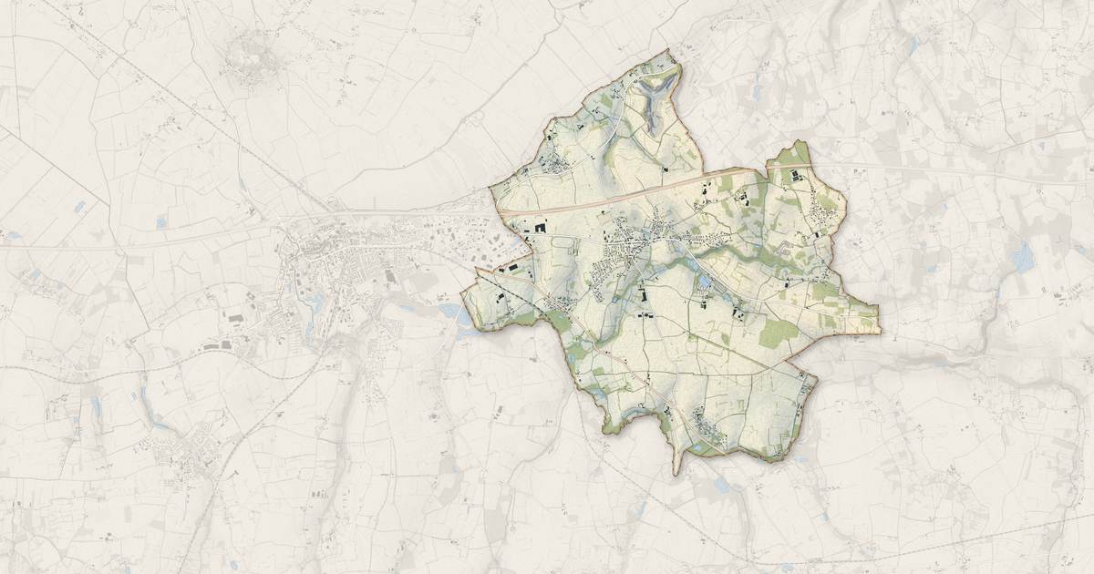 Portrait cartographique de Baguer-Pican : relief, eau, forêts, bâti et voies, calculés à partir des données de l'IGN