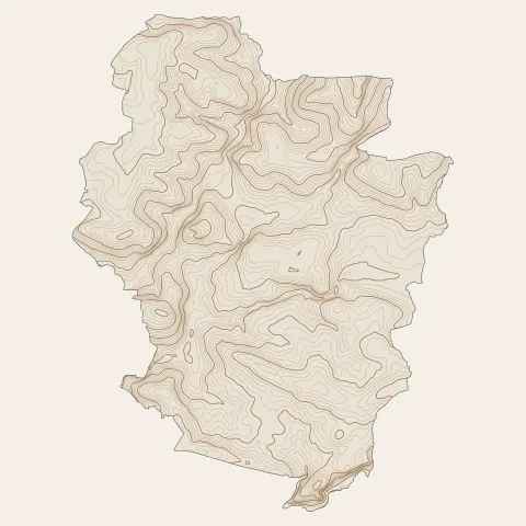 Balazé : courbes de niveau