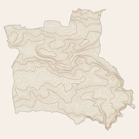 Baulon : courbes de niveau