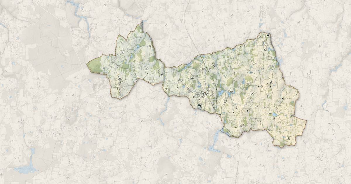 Portrait cartographique de Bonnemain : relief, eau, forêts, bâti et voies, calculés à partir des données de l'IGN